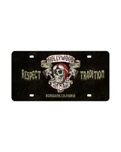 Skull Pistons, Automotive, License Plate, 15 X 6 Inches