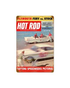 Daytona (May. 1957), Automotive, Vintage Metal Sign, 12 X 18 Inches