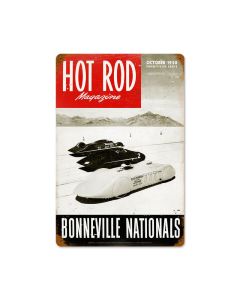 Bonneville Nationals (Oct. 1950), Automotive, Vintage Metal Sign, 12 X 18 Inches