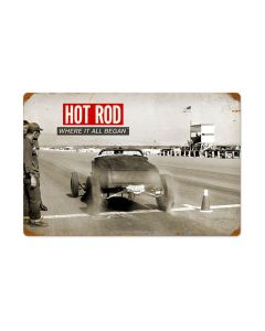 Roadster: Where It All Began, Automotive, Vintage Metal Sign, 24 X 16 Inches