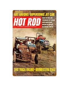 Dirt Track, Automotive, Vintage Metal Sign, 16 X 24 Inches