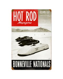 Bonneville Nationals, Automotive, Vintage Metal Sign, 16 X 24 Inches