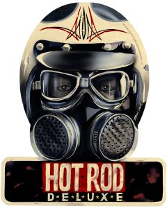 Hot Rod Deluxe, Automotive, Helmet Metal Sign, 12 X 15 Inches