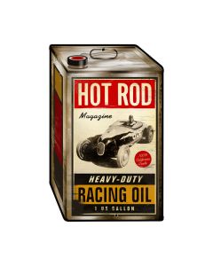 Racing Oil, Automotive, Custom Metal Shape, 12 X 19 Inches