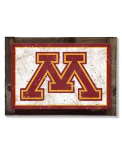 Minnesota Golden Gophers, Wall Art, Rustic Metal Sign, Optional Rustic Wood Frame, College Teams, Mascots, and Sports, Free Shipping