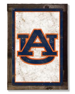 Auburn Tigers, Wall Art, Rustic Metal Sign, Optional Rustic Wood Frame, College Teams, Mascots, and Sports, Free Shipping