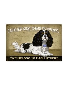 King Charles,  Dog, METAL Sign, Optional Reclaimed BarnWood Frame, American Steel, Wall Decor, Wall Art, Vintage