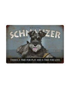 Schnauzer, Dog, METAL Sign, Optional Reclaimed BarnWood Frame, American Steel, Wall Decor, Wall Art, Vintage