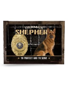 German Shepherd Complaints Department K-9 Police Dog Metal Sign, Wall Art, Wall Decor 18" x 12"