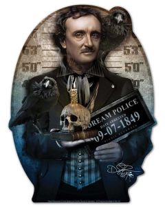 DIG007 - POE, Patriotic, Metal Sign, Wall Art, 30 X 40 Inches