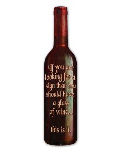 Wine Looking For A Sign Vintage Sign, New Products, Metal Sign, Wall Art, 7 X 28 Inches