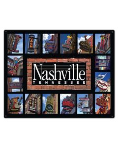 Nashville Signs, Home & Garden, Metal Sign, Wall Art, 30 X 24 Inches