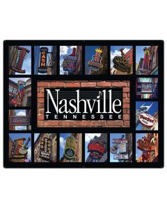 Nashville Signs, Home & Garden, Metal Sign, Wall Art, 50 X 40 Inches