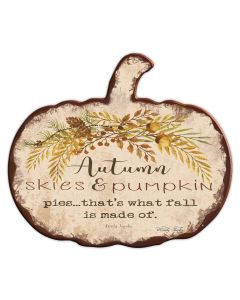 PUMP Autumn Skies Rusted, Home & Garden, Metal Sign, Wall Art, 18 X 16 Inches