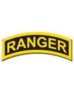 ARMY RANGER INSIGNIA Vintage Sign, Military, Metal Sign, Wall Art, 17 X 7 Inches