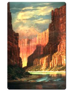 Colorado River Vintage Sign, Automotive, Metal Sign, Wall Art, 24 X 36 Inches
