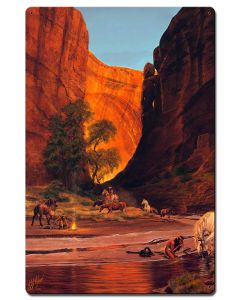 Hidden Canyon Vintage Sign, Automotive, Metal Sign, Wall Art, 16 X 24 Inches