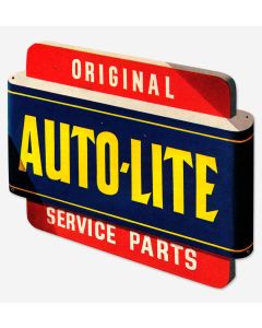 Auto-Lite Vintage Sign, Automotive, Metal Sign, Wall Art, 20 X 20 Inches