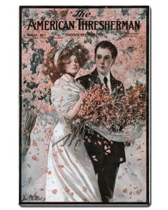 AMERICAN THRESHERMAN MAY1920 Vintage Sign, Automotive, Metal Sign, Wall Art, 16 X 24 Inches