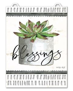 Aztec WH Pot Blessing Vintage Sign, Home & Garden, Metal Sign, Wall Art, 14 X 18 Inches