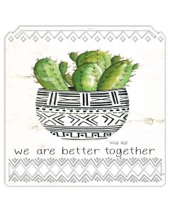 Aztec Pot We Are Better Vintage Sign, Home & Garden, Metal Sign, Wall Art, 24 X 24 Inches