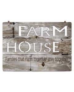 SIGN Farmhouse Vintage Sign, Home & Garden, Metal Sign, Wall Art, 17 X 14 Inches