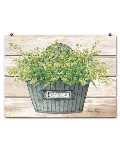 GAL Box 2D Grateful Vintage Sign, Home & Garden, Metal Sign, Wall Art, 18 X 13 Inches