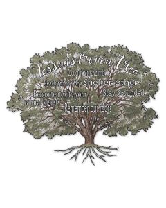 Fam Lessons FRom A Tree Vintage Sign, Home & Garden, Metal Sign, Wall Art, 18 X 14 Inches
