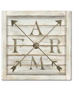 Farm Farm Arrows Vintage Sign, Home & Garden, Metal Sign, Wall Art, 24 X 24 Inches