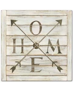 Home Home Arrows Vintage Sign, Home & Garden, Metal Sign, Wall Art, 24 X 24 Inches