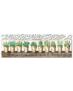 Succulent There Is Always Vintage Sign, Home & Garden, Metal Sign, Wall Art, 30 X 10 Inches