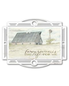 Tray Farm Living Vintage Sign, Home & Garden, Metal Sign, Wall Art, 25 X 20 Inches
