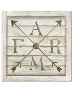 Farm Farm Arrows Vintage Sign, Home & Garden, Metal Sign, Wall Art, 17 X 17 Inches