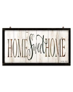 Sign Home Sweet BW Vintage Sign, Home & Garden, Metal Sign, Wall Art, 28 X 16 Inches