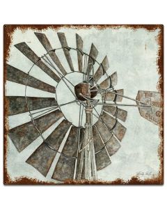 Windmill Vintage Sign, Home & Garden, Metal Sign, Wall Art, 24 X 24 Inches