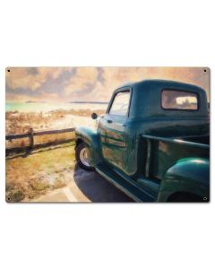 Great Ride Great View Vintage Sign, Automotive, Metal Sign, Wall Art, 24 X 16 Inches