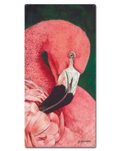 Flamingo Vintage Sign, Automotive, Metal Sign, Wall Art, 18 X 36 Inches
