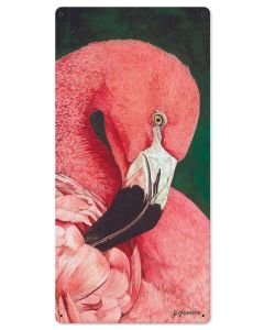 Flamingo Vintage Sign, Automotive, Metal Sign, Wall Art, 12 X 24 Inches