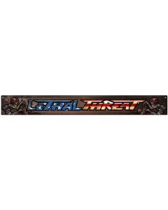LETH205 - LETHAL THREAT BANNER, Man Cave, Metal Sign, Wall Art, 47 X 5 Inches
