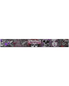 LETH206 - LETHAL ANGEL BANNER, Man Cave, Metal Sign, Wall Art, 47 X 5 Inches