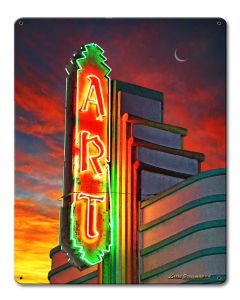 Art Sign Vintage Sign, Automotive, Metal Sign, Wall Art, 12 X 15 Inches