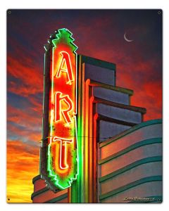 Art Sign Vintage Sign, Automotive, Metal Sign, Wall Art, 24 X 30 Inches
