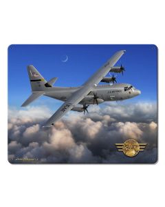 C-130 Hercules Vintage Sign, Automotive, Metal Sign, Wall Art, 15 X 12 Inches