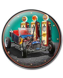 1922 T Bucket Fillup, Automotive, Metal Sign, Wall Art, 14 X 14 Inches