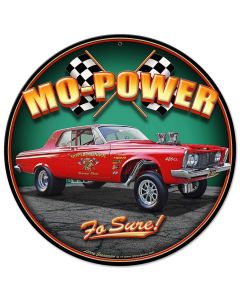 1963 Plymouth Gasser Vintage Sign, Automotive, Metal Sign, Wall Art, 14 X 14 Inches