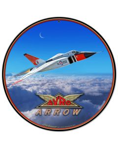 Avro Arrow Vintage Sign, Automotive, Metal Sign, Wall Art, 14 X 14 Inches