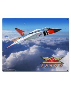 Avro Arrow Vintage Sign, Automotive, Metal Sign, Wall Art, 30 X 24 Inches