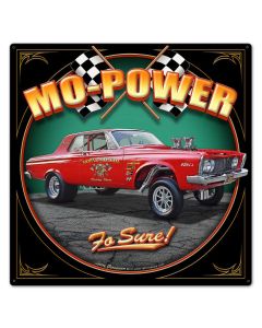 1963 PLYMOUTH GASSER Vintage Sign, Automotive, Metal Sign, Wall Art, 24 X 24 Inches