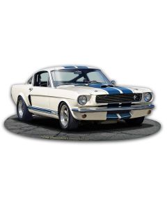 1965 Mustang GT 350 Vintage Sign, Automotive, Metal Sign, Wall Art, 18 X 8 Inches