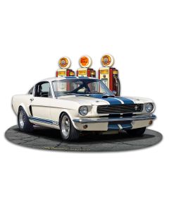 1965 Mustang GT 350 WG Vintage Sign, Automotive, Metal Sign, Wall Art, 18 X 11 Inches